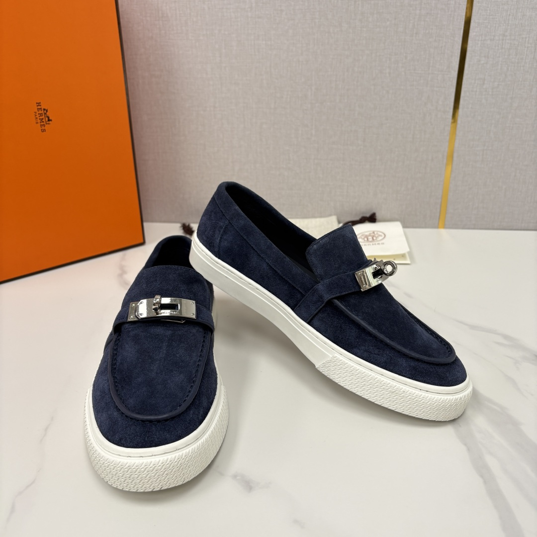 💋💍H家新品 Hermè* 爱马-仕 Job kelly 扣牛皮乐福鞋 官方 9,300 甄选进口小牛皮