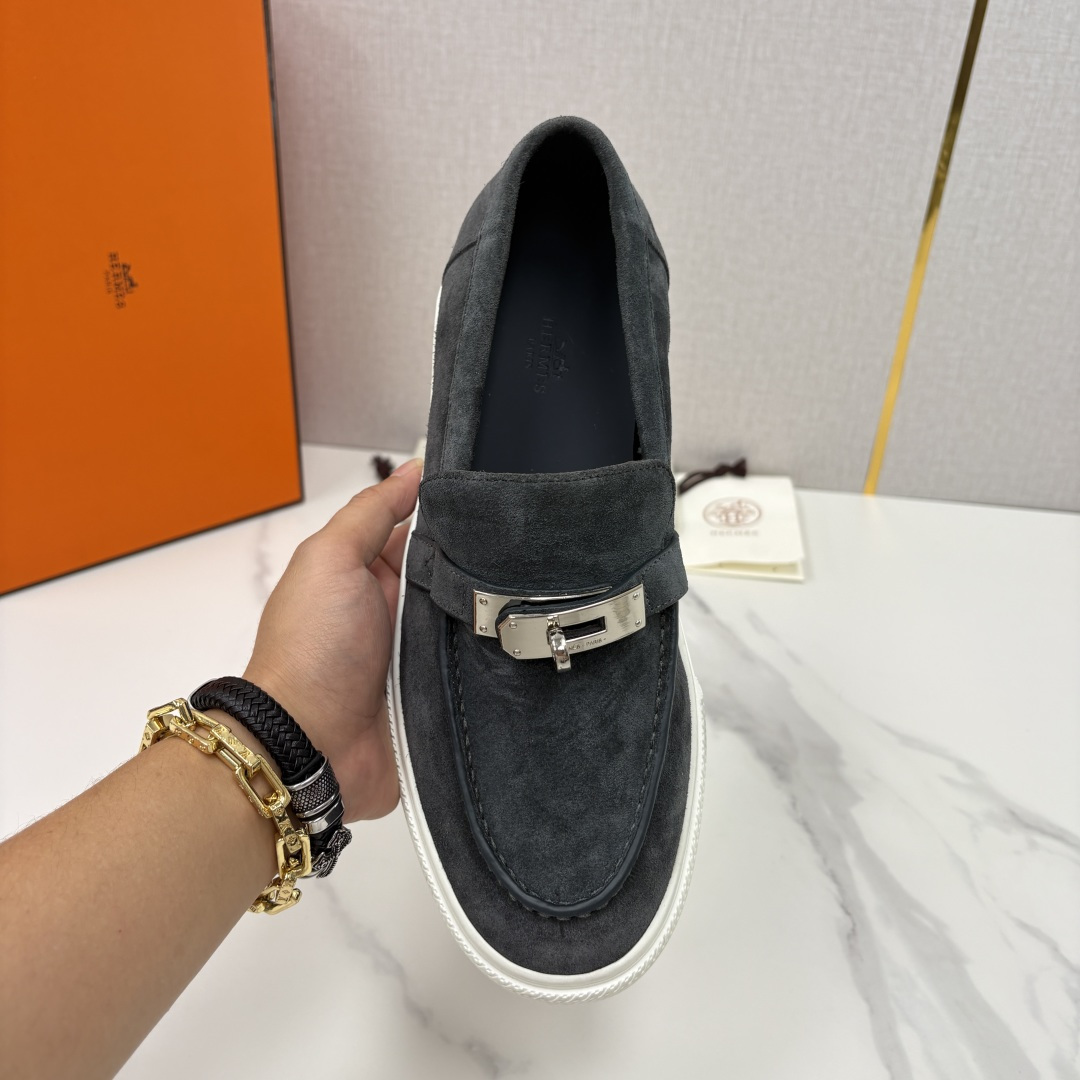 💋💍H家新品 Hermè* 爱马-仕 Job kelly 扣牛皮乐福鞋 官方 9,300 甄选进口小牛皮