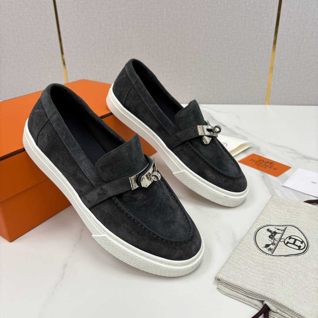 💋💍H家新品 Hermè* 爱马-仕 Job kelly 扣牛皮乐福鞋 官方 9,300 甄选进口小牛皮