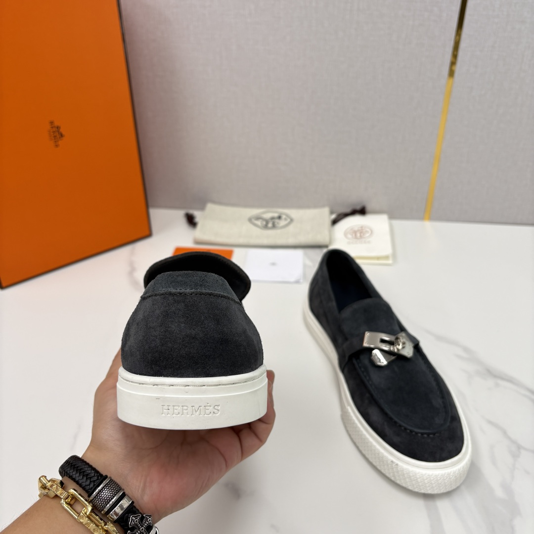 💋💍H家新品 Hermè* 爱马-仕 Job kelly 扣牛皮乐福鞋 官方 9,300 甄选进口小牛皮