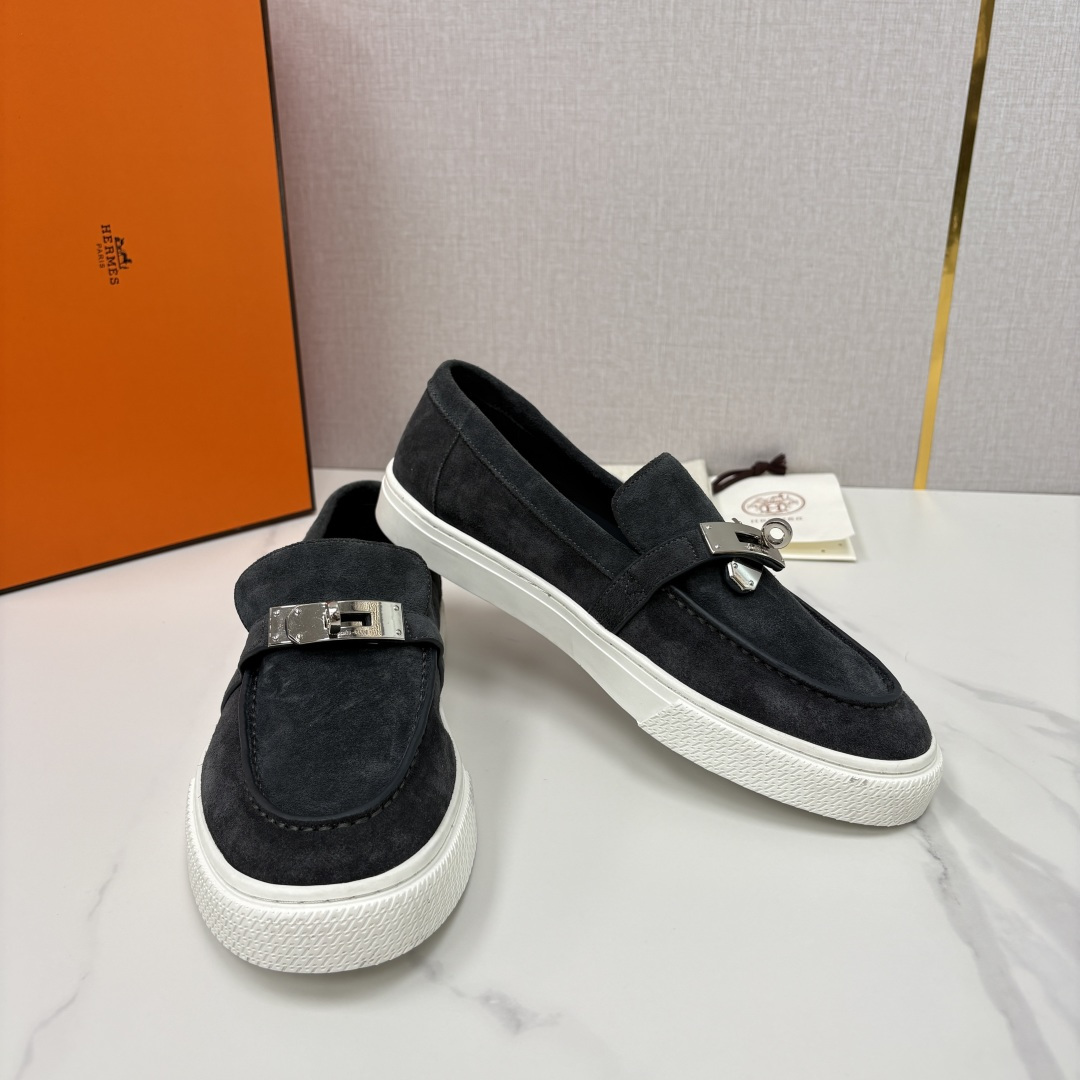 💋💍H家新品 Hermè* 爱马-仕 Job kelly 扣牛皮乐福鞋 官方 9,300 甄选进口小牛皮