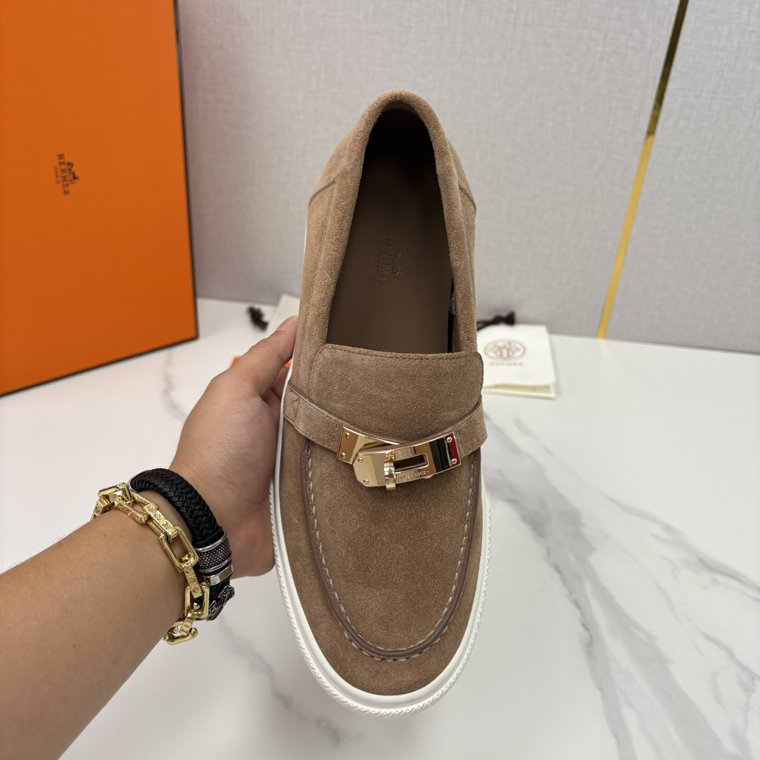 💋💍H家新品 Hermè* 爱马-仕 Job kelly 扣牛皮乐福鞋 官方 9,300 甄选进口小牛皮
