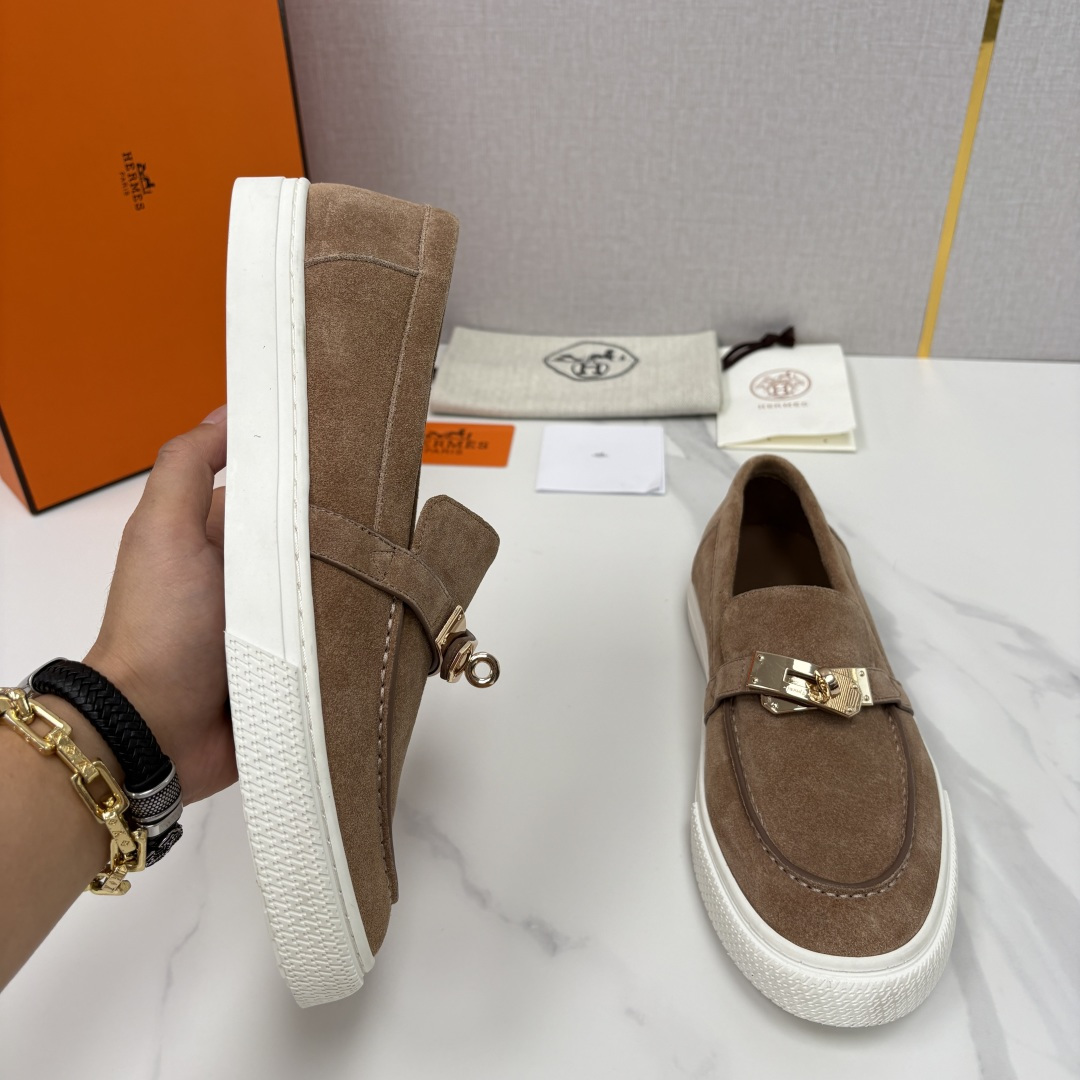💋💍H家新品 Hermè* 爱马-仕 Job kelly 扣牛皮乐福鞋 官方 9,300 甄选进口小牛皮