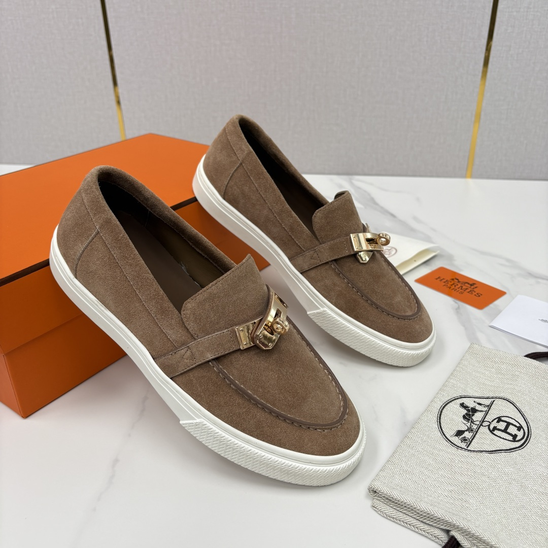 💋💍H家新品 Hermè* 爱马-仕 Job kelly 扣牛皮乐福鞋 官方 9,300 甄选进口小牛皮