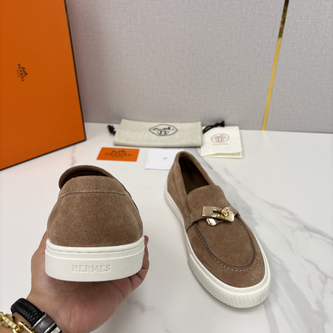 💋💍H家新品 Hermè* 爱马-仕 Job kelly 扣牛皮乐福鞋 官方 9,300 甄选进口小牛皮
