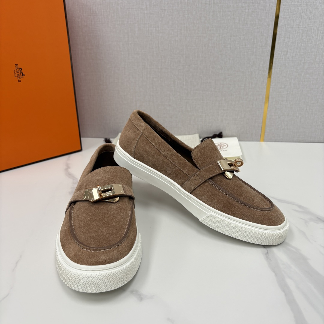💋💍H家新品 Hermè* 爱马-仕 Job kelly 扣牛皮乐福鞋 官方 9,300 甄选进口小牛皮