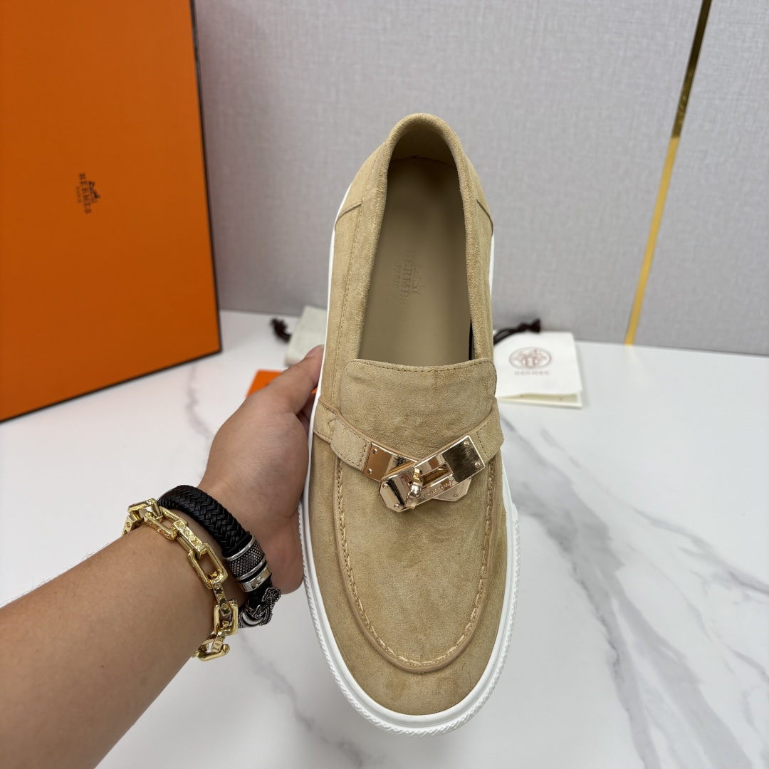 💋💍H家新品 Hermè* 爱马-仕 Job kelly 扣牛皮乐福鞋 官方 9,300 甄选进口小牛皮