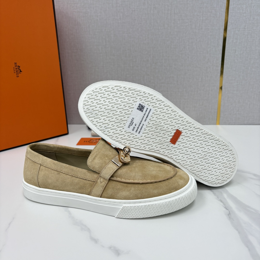 💋💍H家新品 Hermè* 爱马-仕 Job kelly 扣牛皮乐福鞋 官方 9,300 甄选进口小牛皮