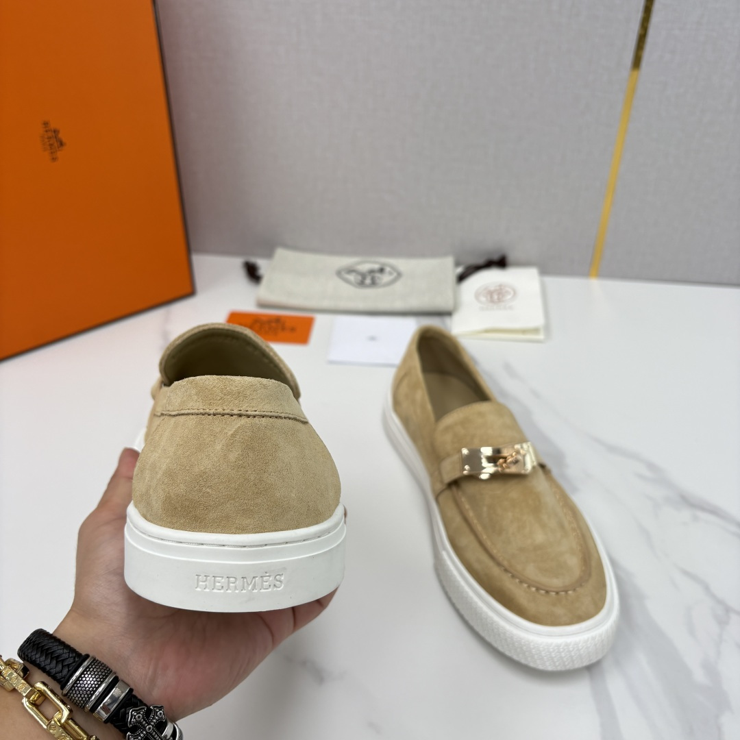 💋💍H家新品 Hermè* 爱马-仕 Job kelly 扣牛皮乐福鞋 官方 9,300 甄选进口小牛皮