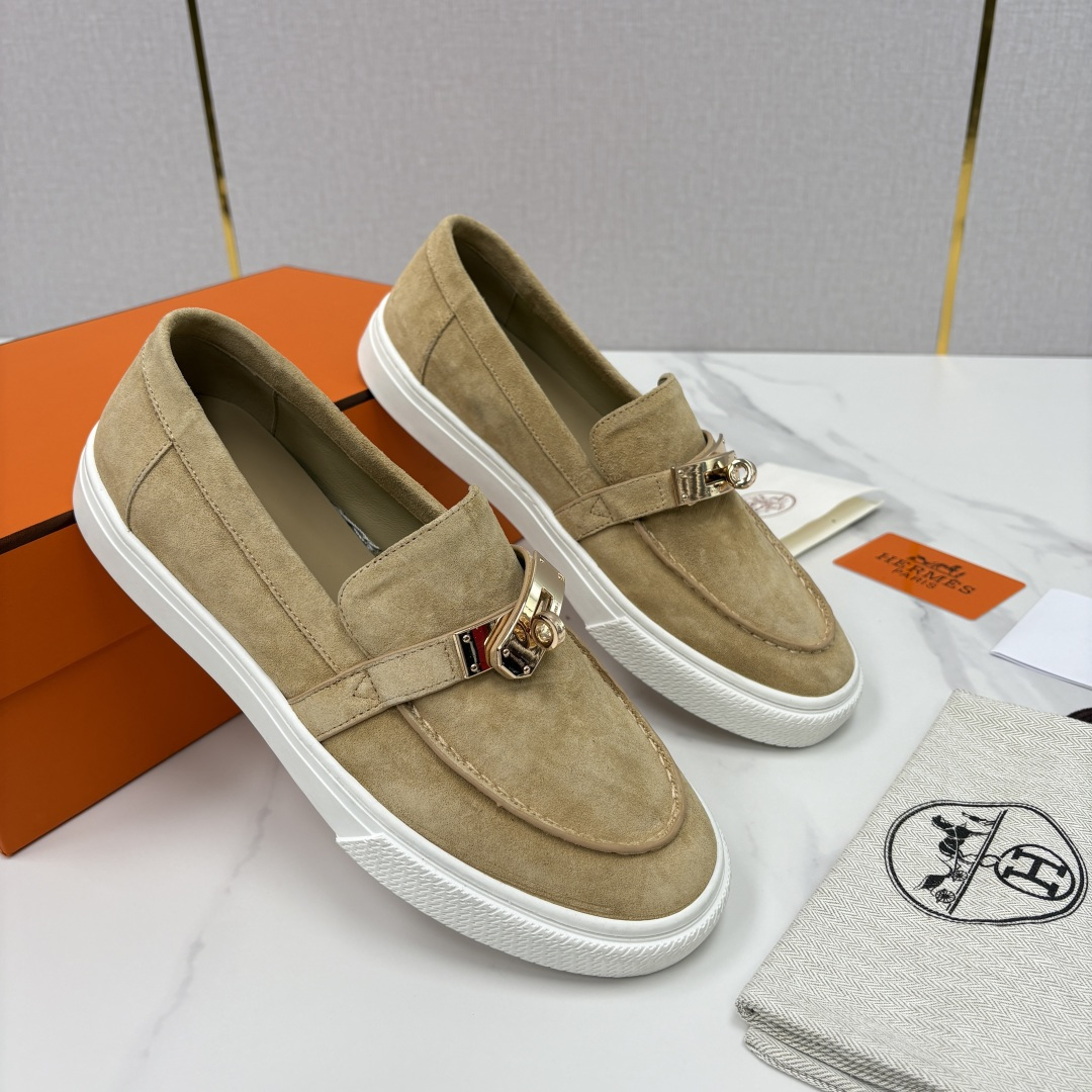 💋💍H家新品 Hermè* 爱马-仕 Job kelly 扣牛皮乐福鞋 官方 9,300 甄选进口小牛皮