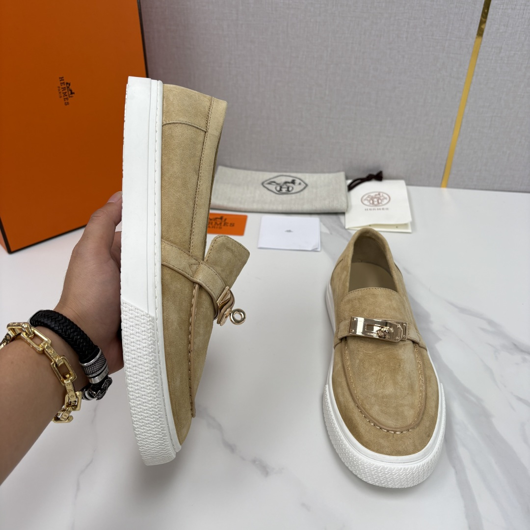💋💍H家新品 Hermè* 爱马-仕 Job kelly 扣牛皮乐福鞋 官方 9,300 甄选进口小牛皮