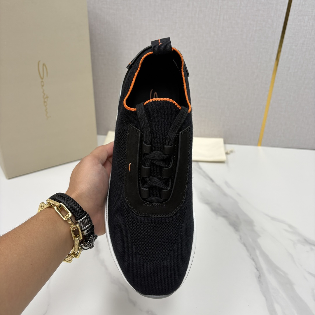 💋💍Santon* (圣东-尼）意大利男士针织低帮运动鞋出货！这个意大利纯手工鞋履品牌的每一双鞋设计简洁