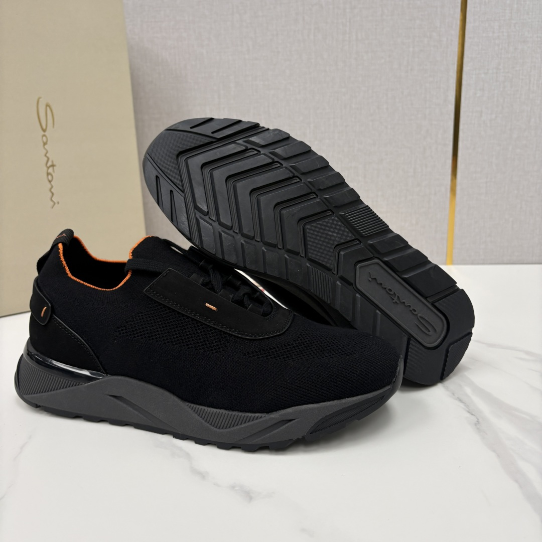 💋💍Santon* (圣东-尼）意大利男士针织低帮运动鞋出货！这个意大利纯手工鞋履品牌的每一双鞋设计简洁
