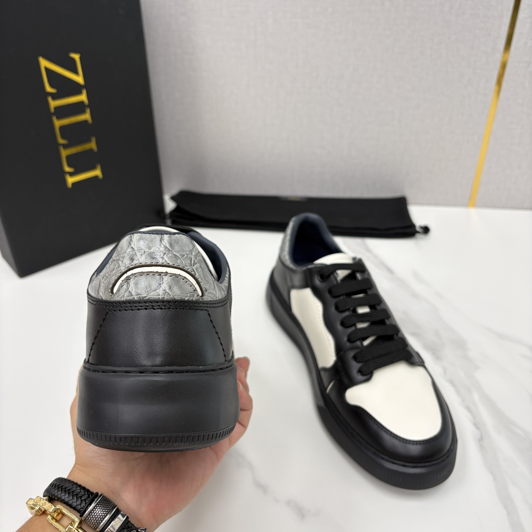 💋💍ZL家新品  Zill* 兹-利  是1970创立的法国高奢男装品牌  男士新款休闲鞋超轻款板鞋  