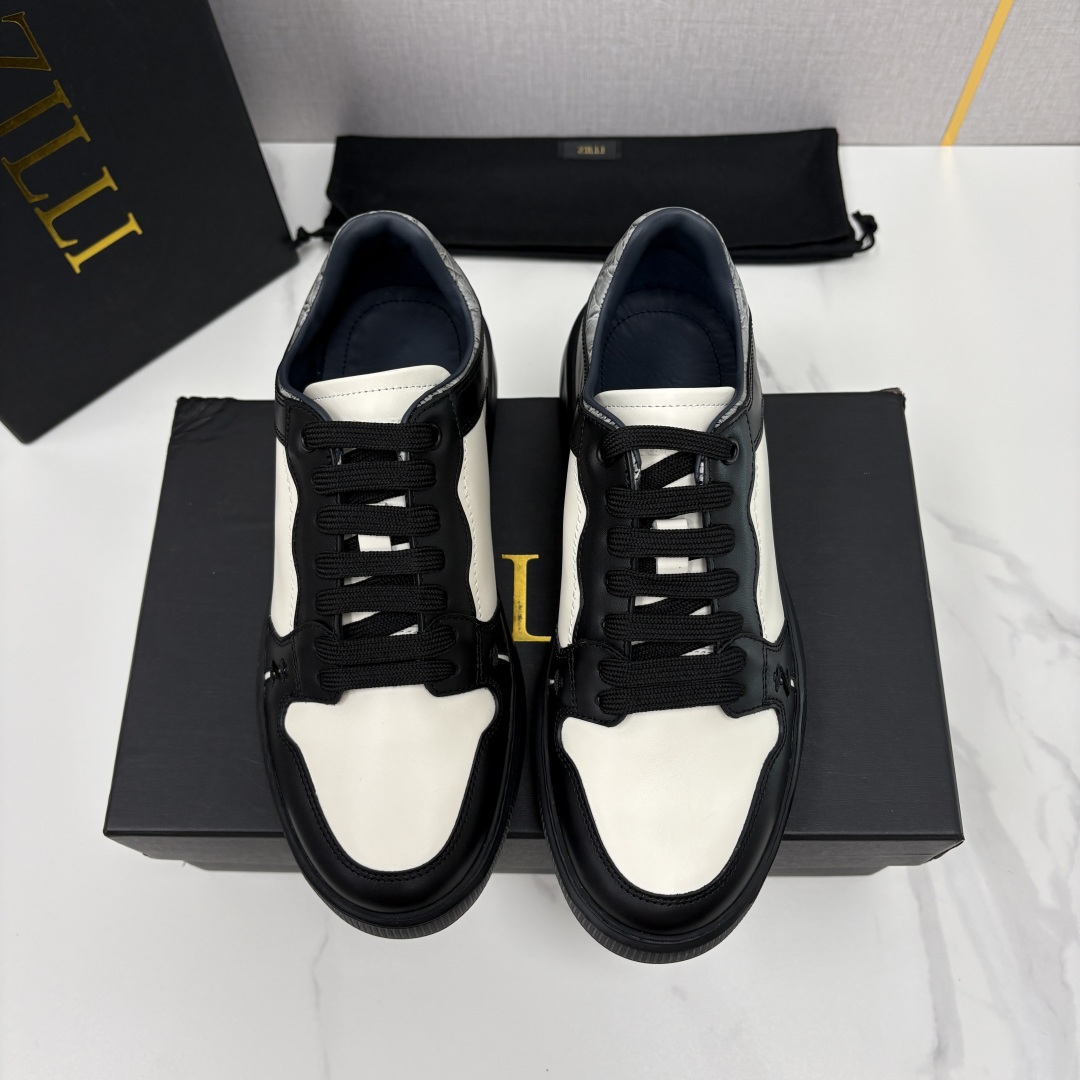 💋💍ZL家新品  Zill* 兹-利  是1970创立的法国高奢男装品牌  男士新款休闲鞋超轻款板鞋  