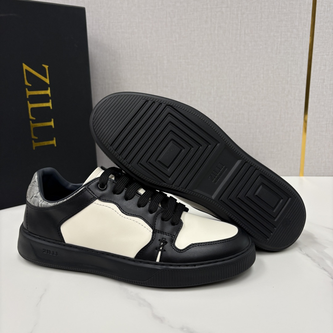 💋💍ZL家新品  Zill* 兹-利  是1970创立的法国高奢男装品牌  男士新款休闲鞋超轻款板鞋  