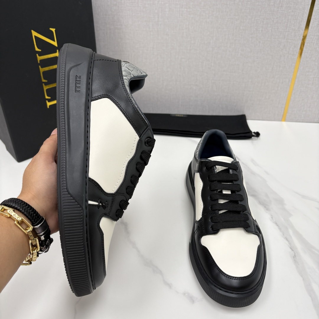 💋💍ZL家新品  Zill* 兹-利  是1970创立的法国高奢男装品牌  男士新款休闲鞋超轻款板鞋  