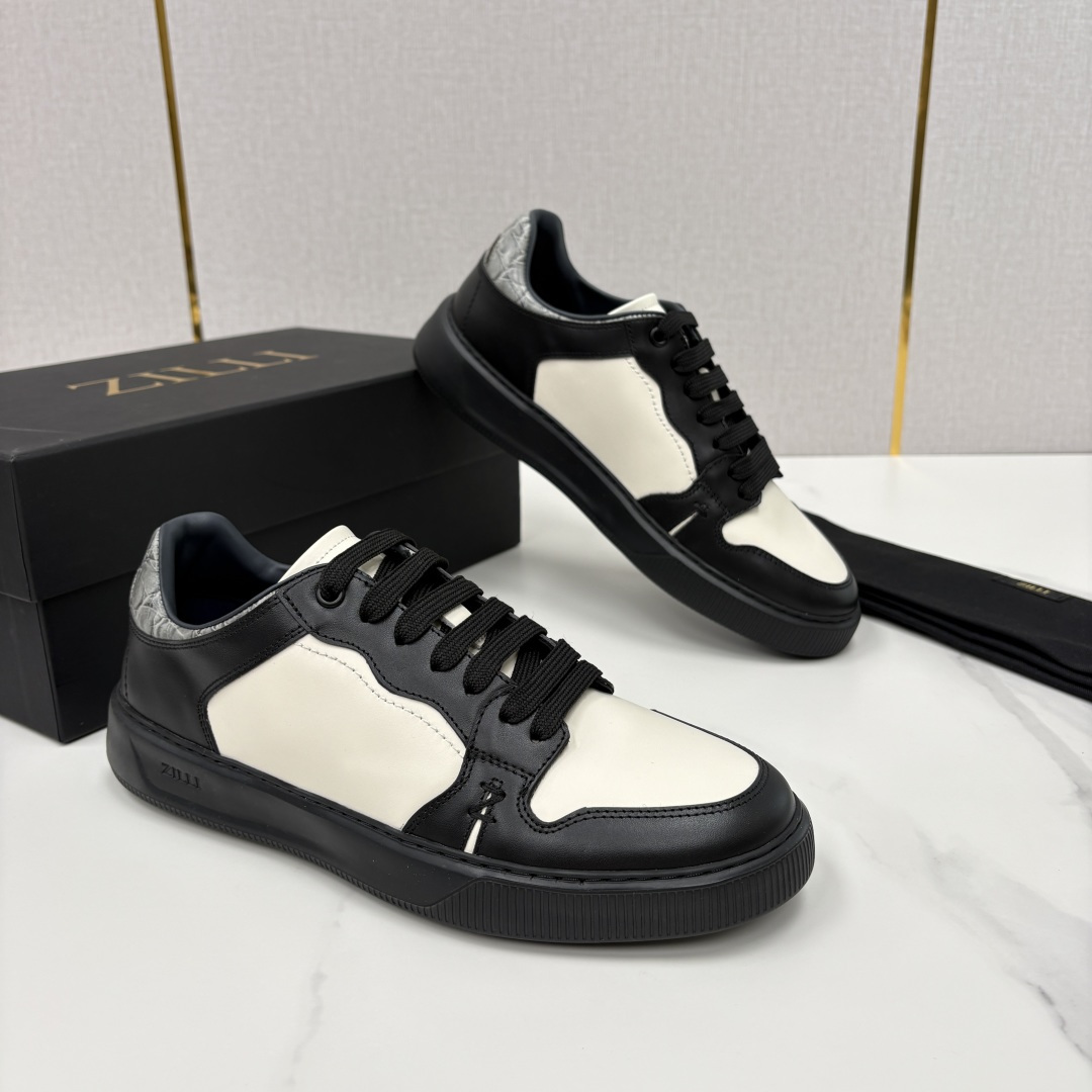 💋💍ZL家新品  Zill* 兹-利  是1970创立的法国高奢男装品牌  男士新款休闲鞋超轻款板鞋  