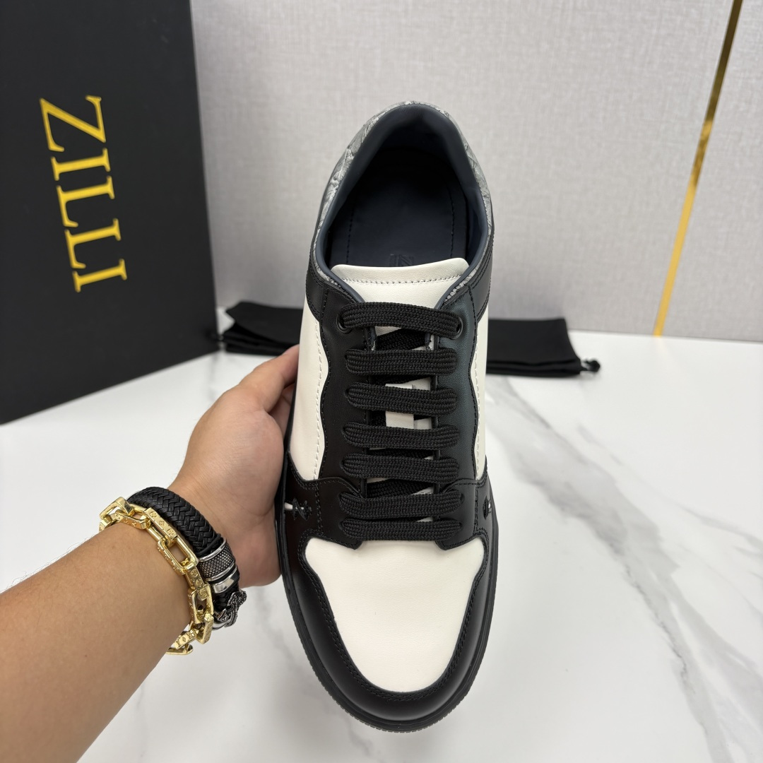 💋💍ZL家新品  Zill* 兹-利  是1970创立的法国高奢男装品牌  男士新款休闲鞋超轻款板鞋  