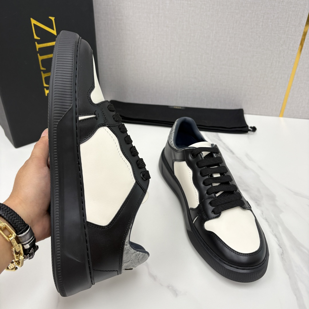 💋💍ZL家新品  Zill* 兹-利  是1970创立的法国高奢男装品牌  男士新款休闲鞋超轻款板鞋  