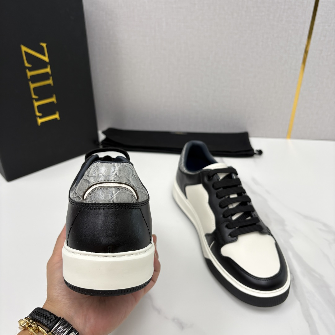 💋💍ZL家新品  Zill* 兹-利  是1970创立的法国高奢男装品牌  男士新款休闲鞋超轻款板鞋  