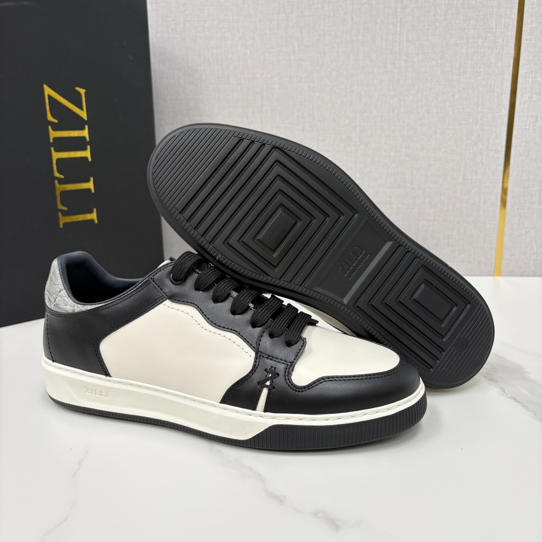 💋💍ZL家新品  Zill* 兹-利  是1970创立的法国高奢男装品牌  男士新款休闲鞋超轻款板鞋  