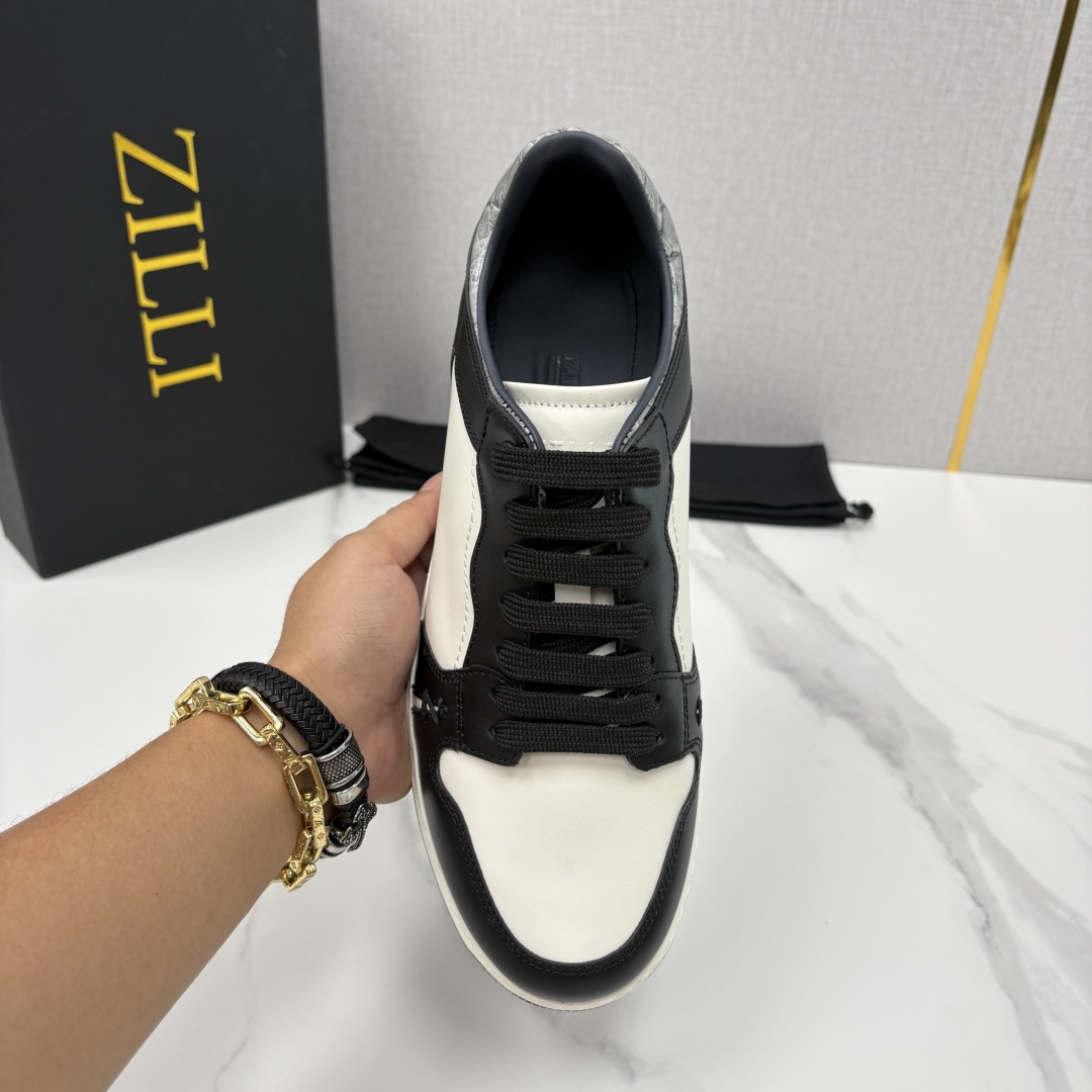 💋💍ZL家新品  Zill* 兹-利  是1970创立的法国高奢男装品牌  男士新款休闲鞋超轻款板鞋  