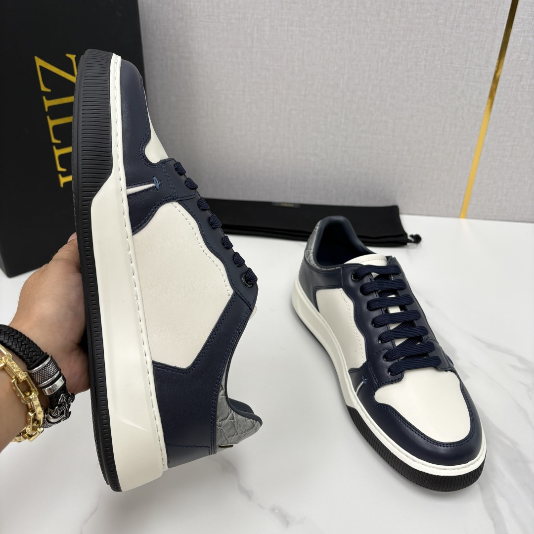 💋💍ZL家新品  Zill* 兹-利  是1970创立的法国高奢男装品牌  男士新款休闲鞋超轻款板鞋  