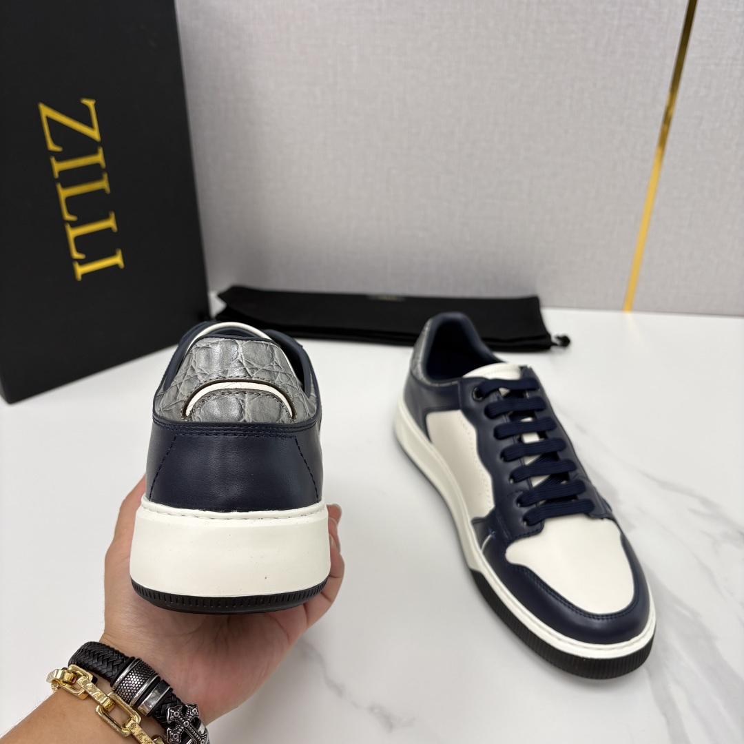 💋💍ZL家新品  Zill* 兹-利  是1970创立的法国高奢男装品牌  男士新款休闲鞋超轻款板鞋  
