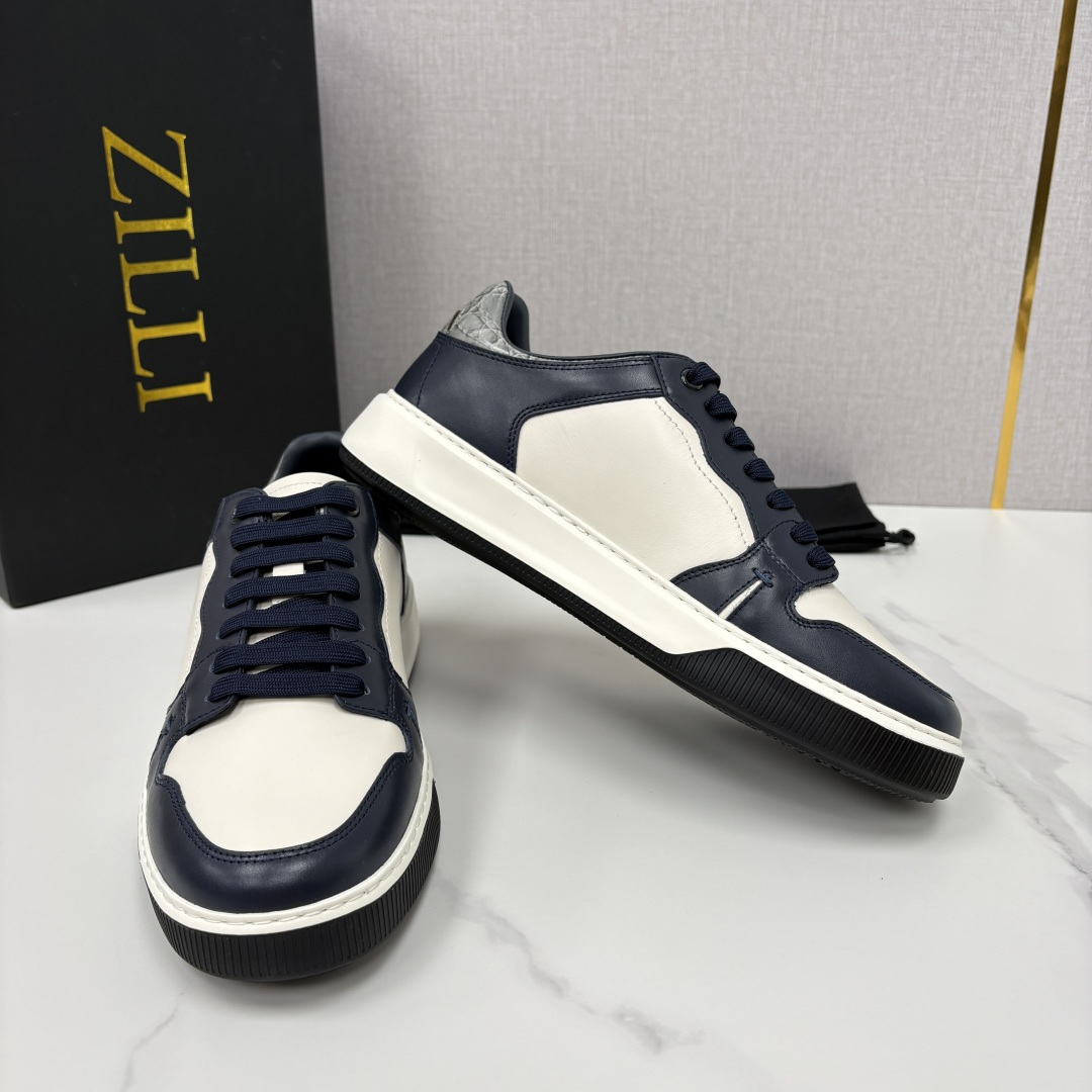 💋💍ZL家新品  Zill* 兹-利  是1970创立的法国高奢男装品牌  男士新款休闲鞋超轻款板鞋  