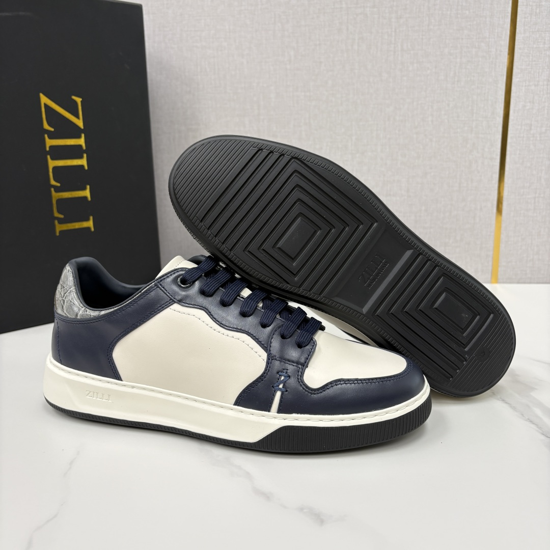 💋💍ZL家新品  Zill* 兹-利  是1970创立的法国高奢男装品牌  男士新款休闲鞋超轻款板鞋  