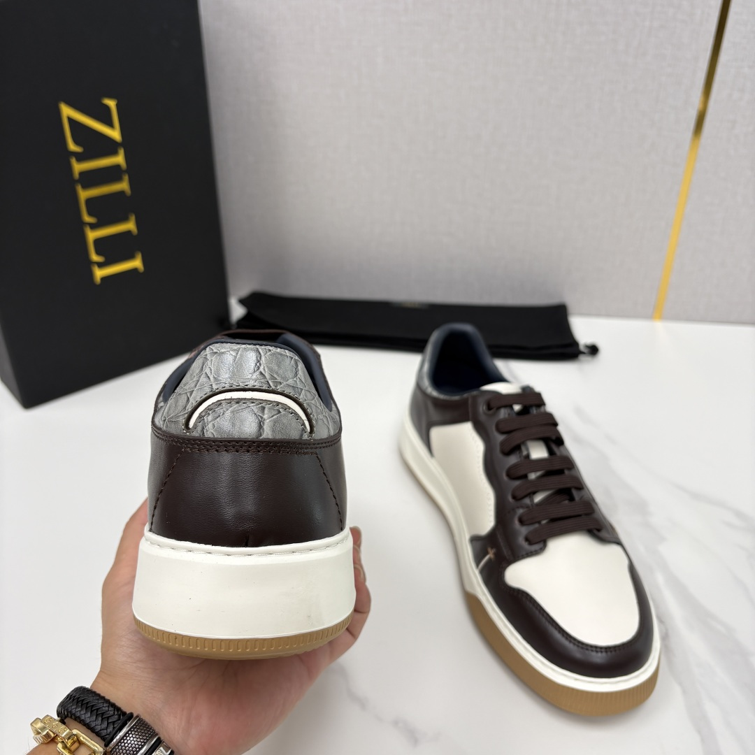 💋💍ZL家新品  Zill* 兹-利  是1970创立的法国高奢男装品牌  男士新款休闲鞋超轻款板鞋  