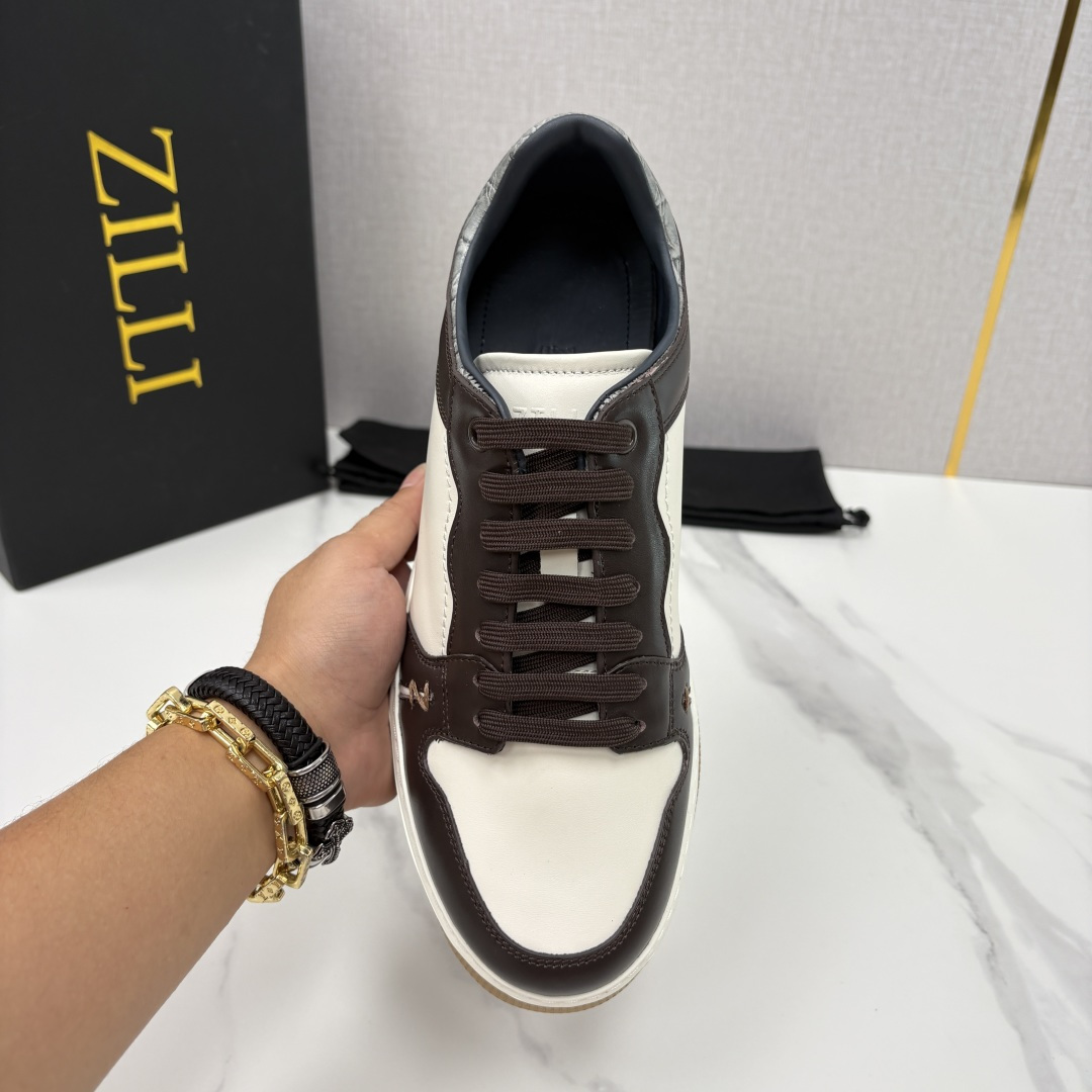 💋💍ZL家新品  Zill* 兹-利  是1970创立的法国高奢男装品牌  男士新款休闲鞋超轻款板鞋  