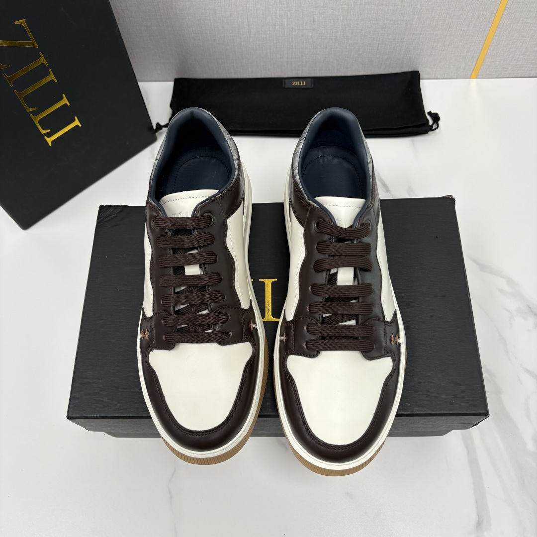 💋💍ZL家新品  Zill* 兹-利  是1970创立的法国高奢男装品牌  男士新款休闲鞋超轻款板鞋  