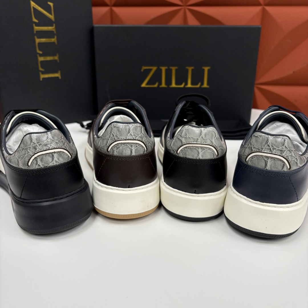 💋💍ZL家新品  Zill* 兹-利  是1970创立的法国高奢男装品牌  男士新款休闲鞋超轻款板鞋  