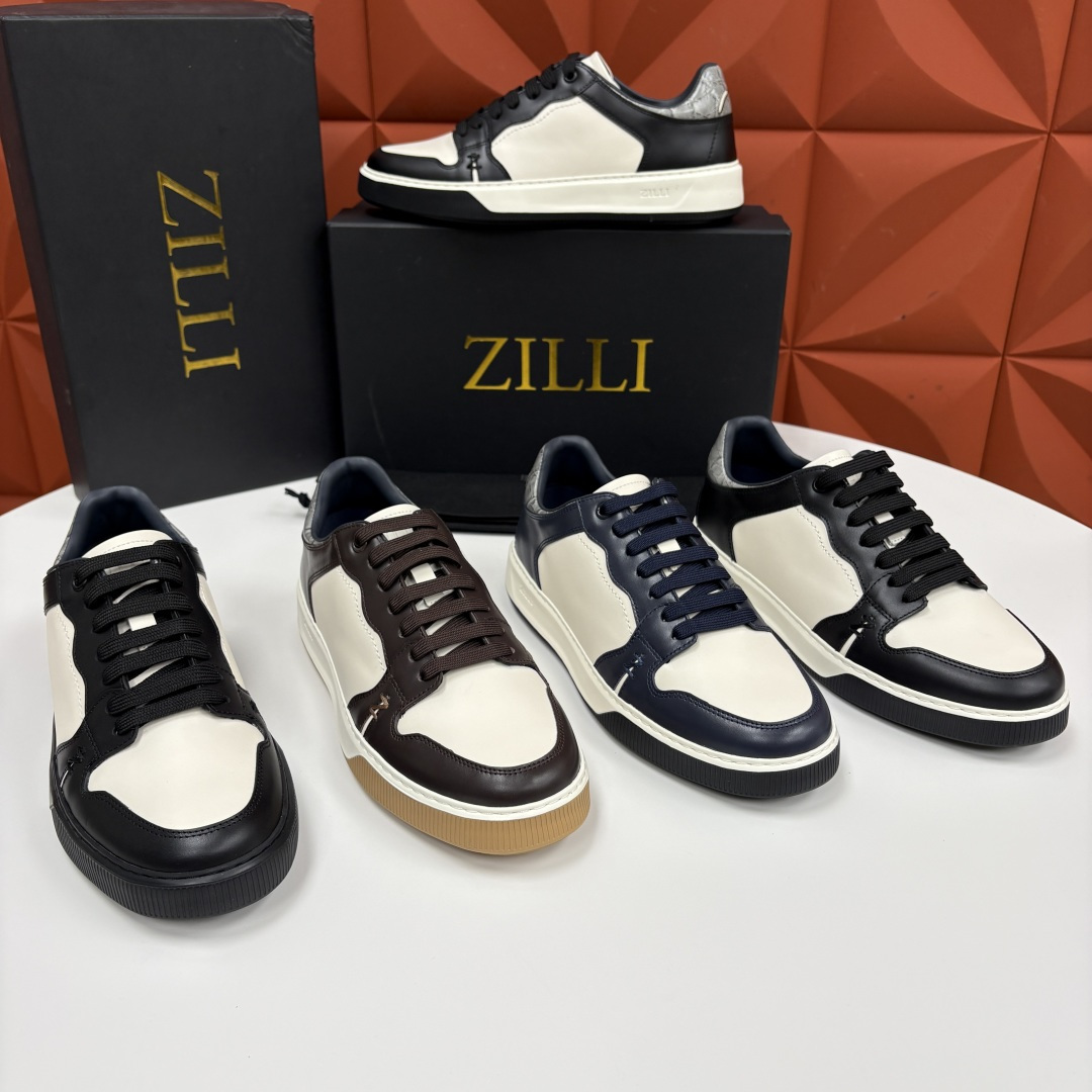 💋💍ZL家新品  Zill* 兹-利  是1970创立的法国高奢男装品牌  男士新款休闲鞋超轻款板鞋  