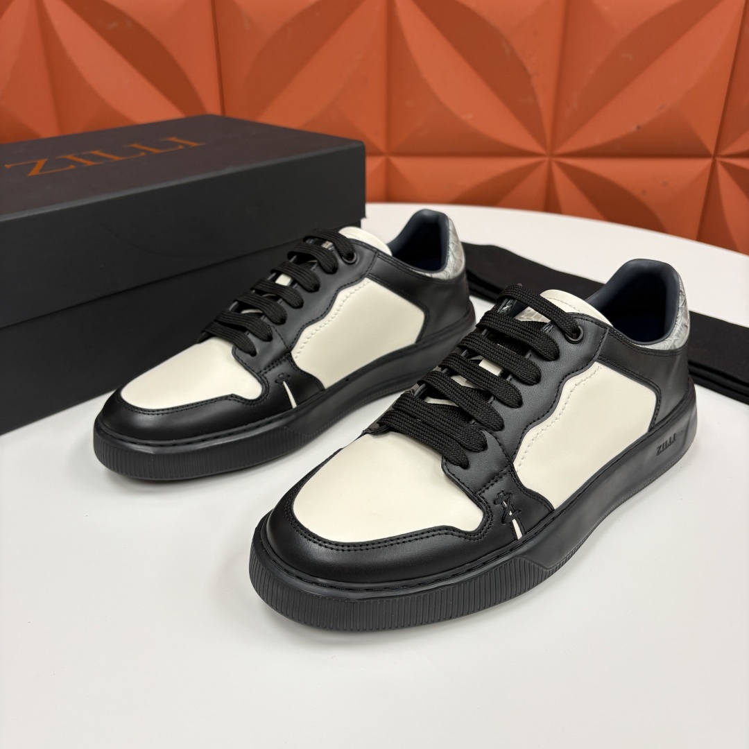 💋💍ZL家新品  Zill* 兹-利  是1970创立的法国高奢男装品牌  男士新款休闲鞋超轻款板鞋  