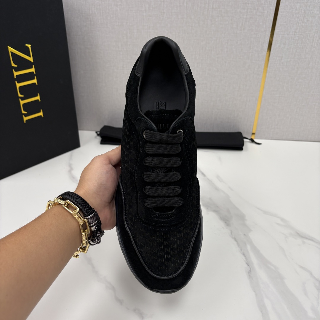 💋💍ZL家新品  Zill* 兹-利  是1970创立的法国奢侈男装品牌   缝线装饰男士休闲运动鞋当法