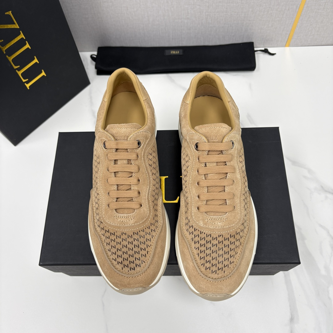 💋💍ZL家新品  Zill* 兹-利  是1970创立的法国奢侈男装品牌   缝线装饰男士休闲运动鞋当法