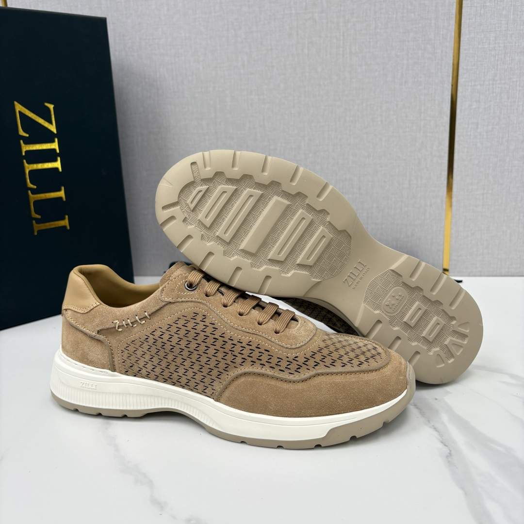 💋💍ZL家新品  Zill* 兹-利  是1970创立的法国奢侈男装品牌   缝线装饰男士休闲运动鞋当法