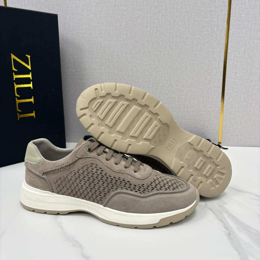 💋💍ZL家新品  Zill* 兹-利  是1970创立的法国奢侈男装品牌   缝线装饰男士休闲运动鞋当法