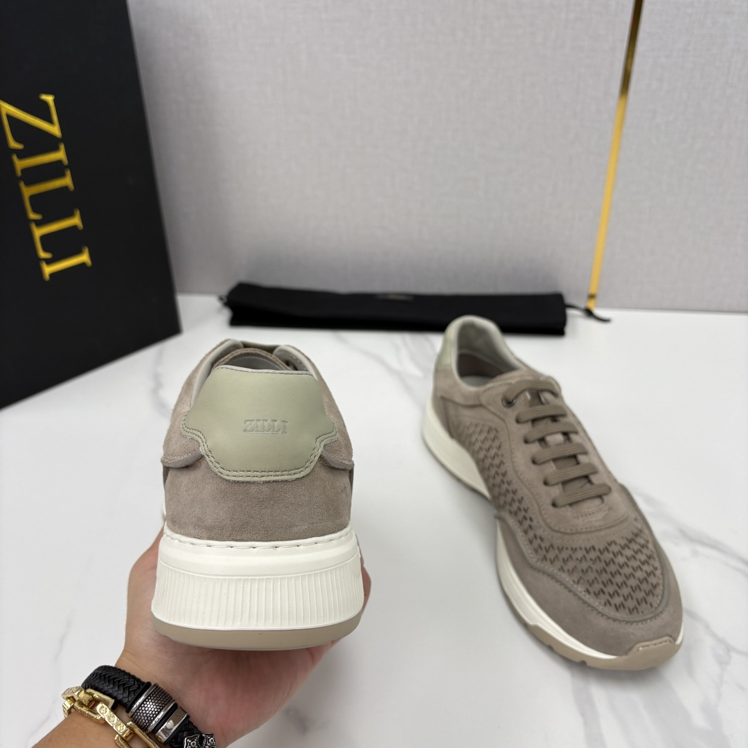 💋💍ZL家新品  Zill* 兹-利  是1970创立的法国奢侈男装品牌   缝线装饰男士休闲运动鞋当法