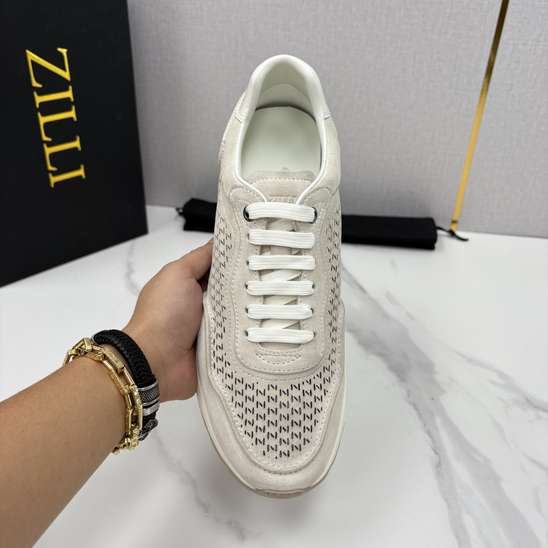 💋💍ZL家新品  Zill* 兹-利  是1970创立的法国奢侈男装品牌   缝线装饰男士休闲运动鞋当法