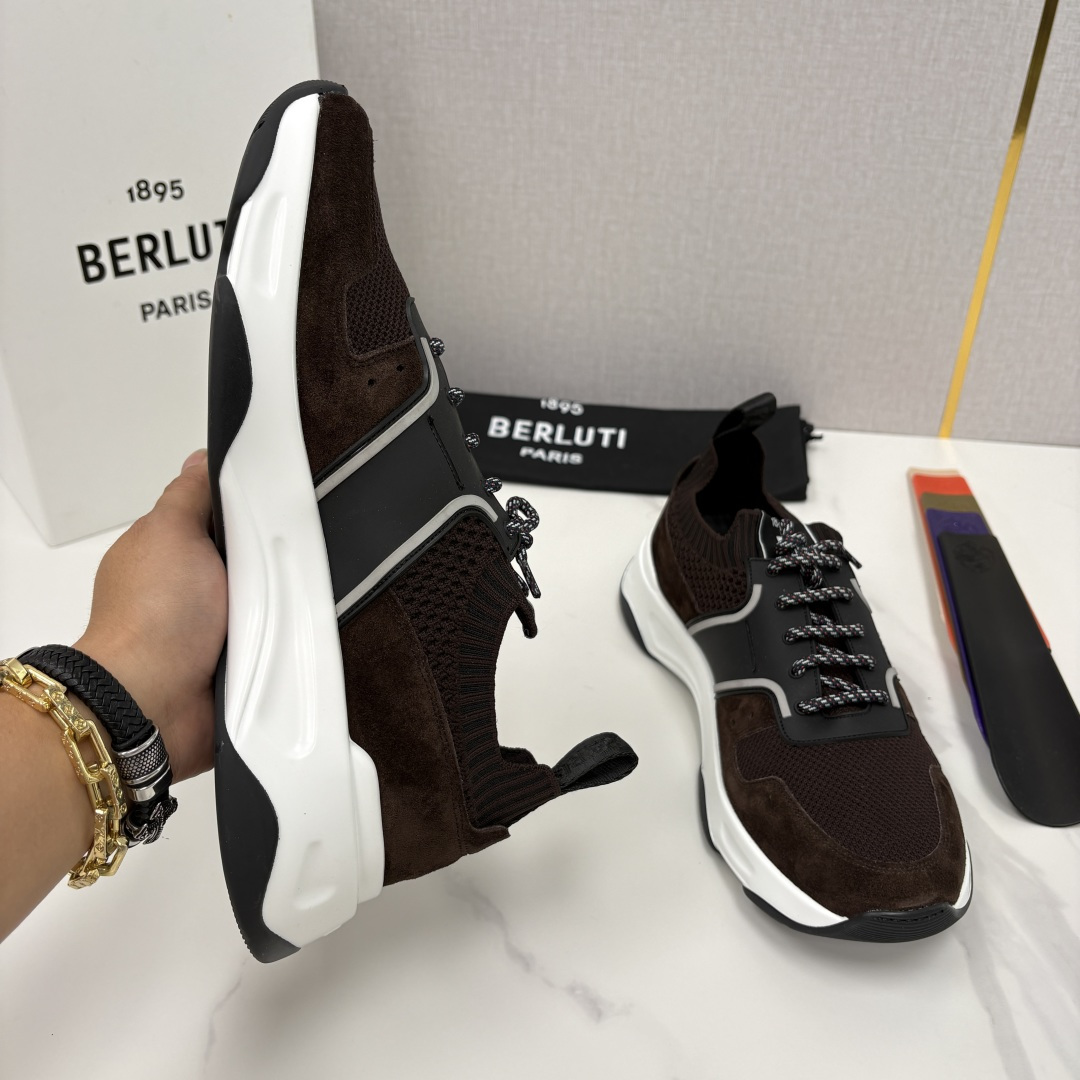 💋💍Berlut* 布鲁提新品  Shadow飞织运动鞋  原版开发打造   官方  12700  这双