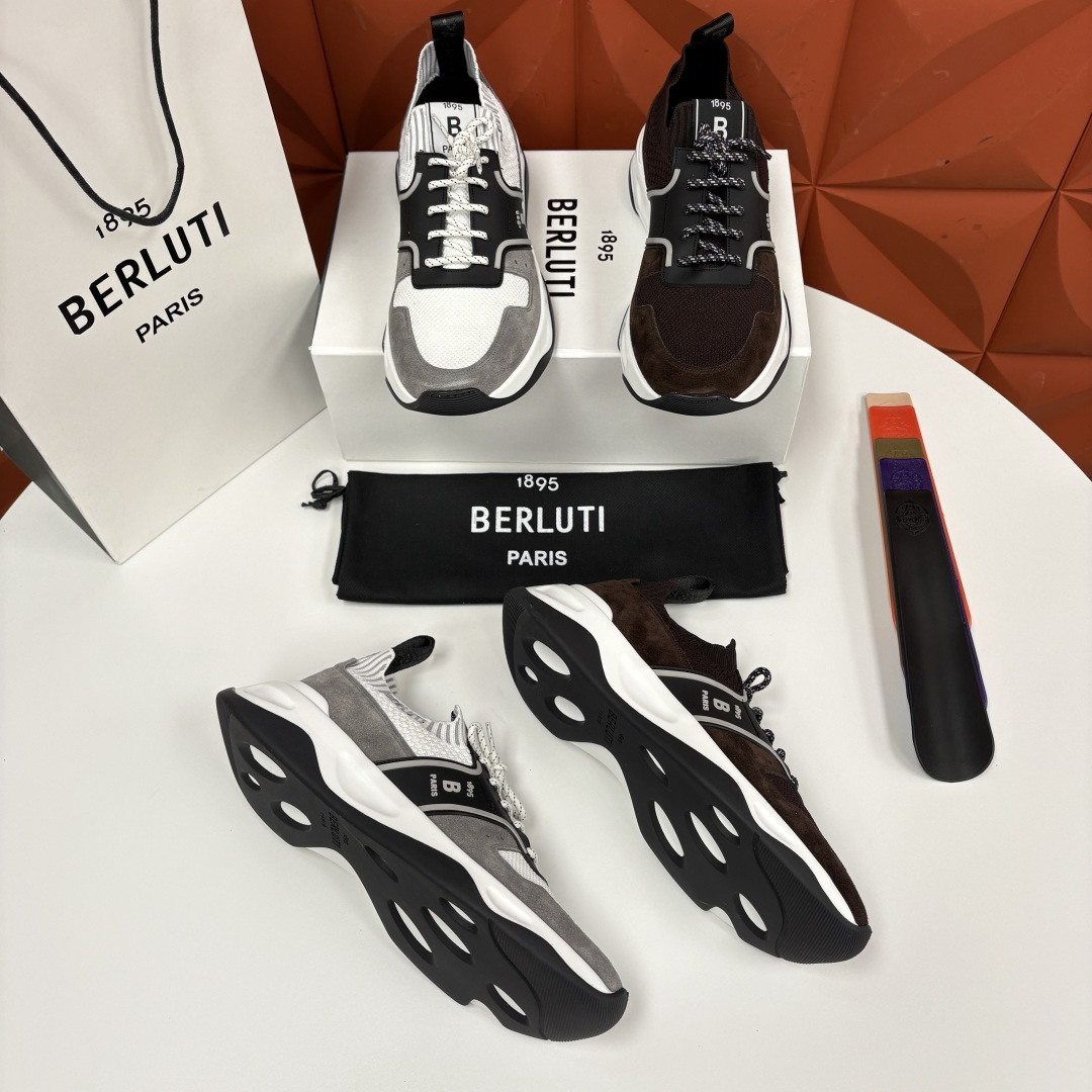 💋💍Berlut* 布鲁提新品  Shadow飞织运动鞋  原版开发打造   官方  12700  这双