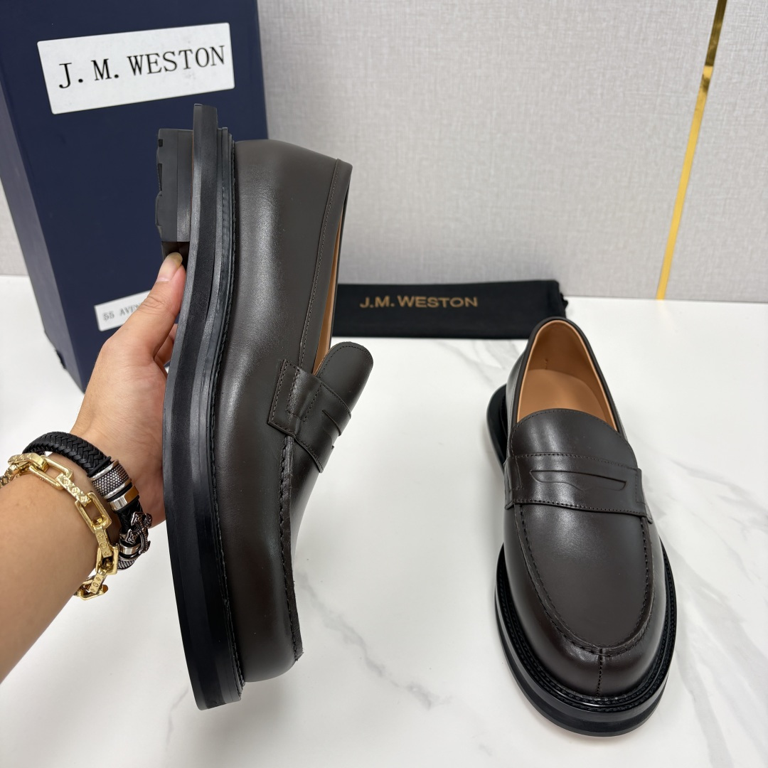 💋💍J.M.Westo*n  威士-顿    sacai × J.M.Weston 联名乐福鞋皮鞋  百