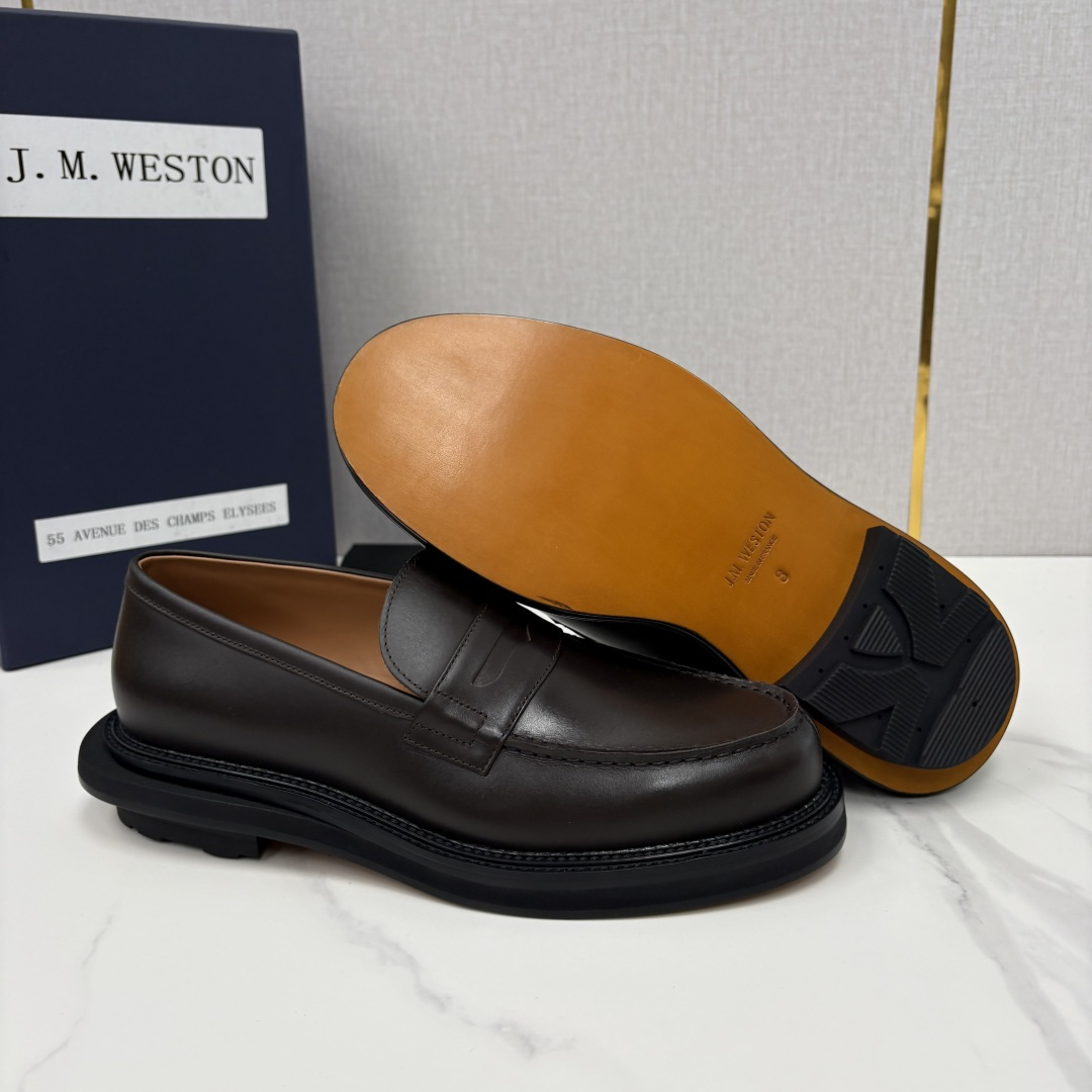 💋💍J.M.Westo*n  威士-顿    sacai × J.M.Weston 联名乐福鞋皮鞋  百