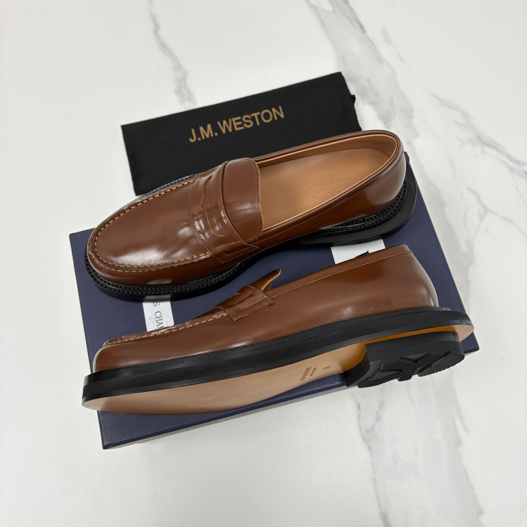 💋💍J.M.Westo*n  威士-顿    sacai × J.M.Weston 联名乐福鞋皮鞋  百