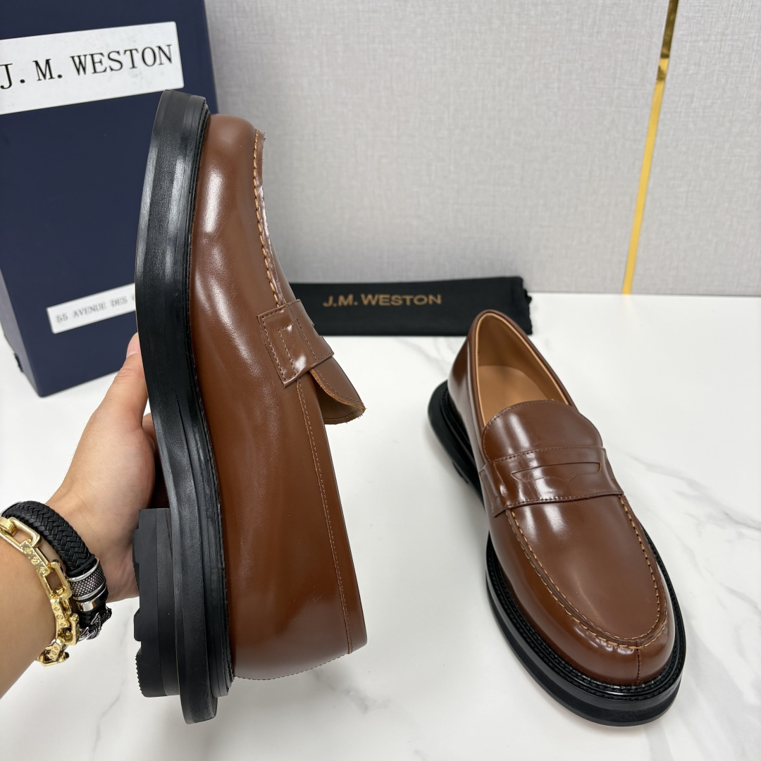 💋💍J.M.Westo*n  威士-顿    sacai × J.M.Weston 联名乐福鞋皮鞋  百