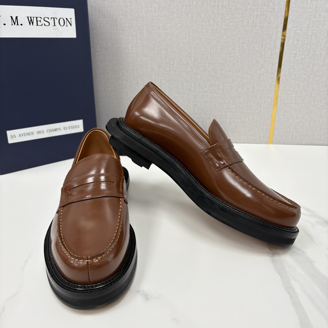 💋💍J.M.Westo*n  威士-顿    sacai × J.M.Weston 联名乐福鞋皮鞋  百